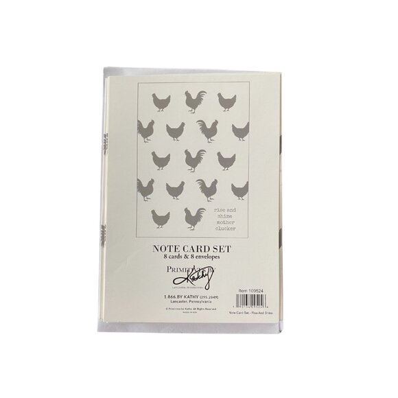 Rise and Shine Mother Clucker Note Card Set - Picture 1 of 3